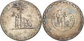 ÜBERSEE. 
ISRAEL. 
Staatsmedaille o.J. (1958) a.d. Befreiung u.d. 10jähr. Jubiläum d. Gründung d. Staates Israel. ISRAEL LIBERATA Junges Siedlerpaar...