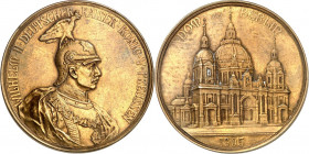 DEUTSCHE STÄDTE. 
Alphabetisch. 
BERLIN. Medaille 1905 (v. A. Krüger/R. Kullrich, b. Loos Nachf.) a. d. Einweihung des Berliner Domes am 27. Febr. 1...