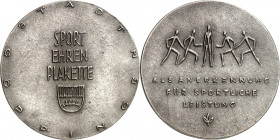 DEUTSCHE STÄDTE. 
Alphabetisch. 
GÖPPINGEN an der Steige. Medaille o.J. (seit 1954) (o. Sign.) "Sportehrenplakette" d. Stadt, als Anerkennung f. spo...