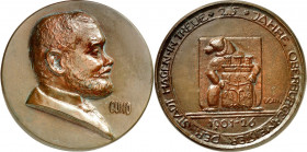 DEUTSCHE STÄDTE. 
Alphabetisch. 
HAGEN. Medaille 1926 (v. Dorn) auf das 25jährige Amtsjubiläum des Oberbürgermeisters Cuno * 1860 Berlin Brb. n.r. /...