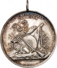 DEUTSCHE STÄDTE.
SCHÜTZEN - DEUTSCHLAND.
ohne Ort. Medaille 1840 (v.&nbsp;Loos) a.d. Königsschießen. Schützenutensilien an austreibendem Eichbaum "A...
