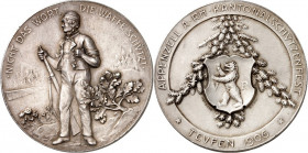 DEUTSCHE STÄDTE. 
SCHÜTZEN - EUROPA. 
SCHWEIZ. APPENZELL AUSSERRHODEN Medaille 1906 (v. J. Stauffacher b. Homberg, Bern) a. d. Kantonalschützenfest ...