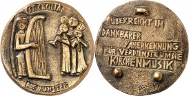 MEDAILLEURE des XIX. bis XXI. Jh.. 
DEUTSCHLAND zeitgenössisch nach 1945. 
BLUM-PAULMICHL, Anita *1911 Düsseldorf +1981 Ahlen. Medaille um 1970 d. A...