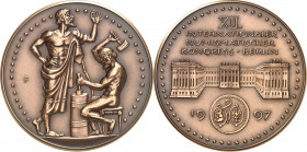MEDAILLEURE des XIX. bis XXI. Jh.. 
DEUTSCHLAND zeitgenössisch nach 1945. 
FITZENREITER, Wilfried *1932 Salza +2008 Berlin. Medaille 1997 (b. B.H. M...