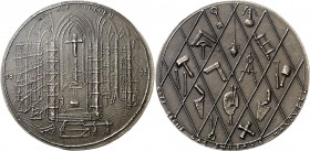 MEDAILLEURE des XIX. bis XXI. Jh.. 
DEUTSCHLAND zeitgenössisch nach 1945. 
HILLEBRAND, Elmar *1925. Medaille 1993 (b. Buderus) a.d. Dom-Restaurierun...
