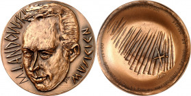 MEDAILLEURE des XIX. bis XXI. Jh.. 
FRANKREICH. 
BELOT, André, genannt BELO *1908 Paris +1976. Medaille 1970 Marcel LANDOWSKI, *1915, französ. Kompo...