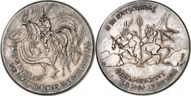 MEDAILLEURE des XIX. bis XXI. Jh.. 
ÖSTERREICH. 
FLORA, Paul *1922 Glurns (Italien) +2009 Innsbruck. Medaille 1980 a.d. Hinrichtung von Pfeifer Huis...