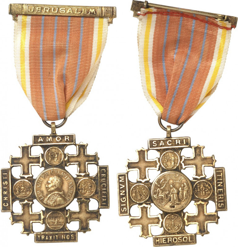 EUROPA. 
ITALIEN. 
KIRCHENSTAAT. Jerusalem-Pilgerkreuz o.J. (ab 1901) Goldenes...