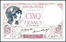 FRANKREICH. 
III. Republik - 1870-1940. 
5 Francs 5.11.1931. Pick&nbsp; 72d. . 

III