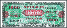 FRANKREICH. 
II. Weltkrieg. 
1000 Francs 1944. Pi. 125a,. . 

II