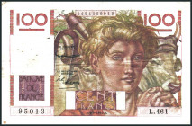 FRANKREICH. 
IV. Republik- 1947-1958. 
100 Francs 4.9.1952. Pick 128d. . 

III-
