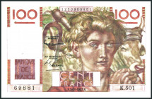 FRANKREICH. 
IV. Republik- 1947-1958. 
100 Francs 2.10.1952. Pick 128e. . 

II