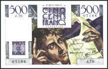 FRANKREICH. 
IV. Republik- 1947-1958. 
500 Francs 28.3.1946. Pick 129a. . 

II-