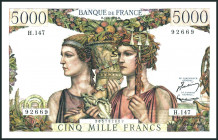 FRANKREICH. 
IV. Republik- 1947-1958. 
5000 Francs 1.3.1956. Pick 131c. . 

I-