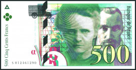 FRANKREICH. 
V. Republik- 1959 -. 
500 Francs 1994 Marie Curie. Pick 160a. . 

I