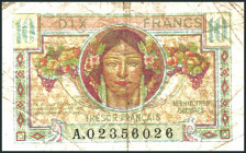 FRANKREICH. 
Militärausgaben. 
Militärausgaben WW II. 5 , 10 Francs o.D. (1947) Kriegsgefangenenlager 2. Weltkrieg. Pi. M6a, M7a. . 

IV