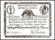 ITALIEN. 
Kirchenstaat. 
1. Römische Republik. 9 Paoli An 7 (1798-99). Pi. S539. . 

II