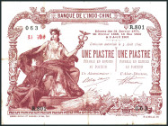 FRANZÖSISCH INDOCHINA. 
1 Piaster o.D. (1903-21) Dekrete vom 21.1.1875,20.2.1888,16.5.1900,3.4.1901. Pick&nbsp; 34b. . 

IV