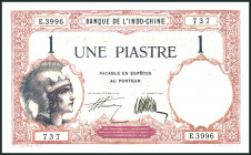 FRANZÖSISCH INDOCHINA. 
1 Piaster o. D. (1927-31) RS: 1 $. Pick&nbsp; 48b. . 

I