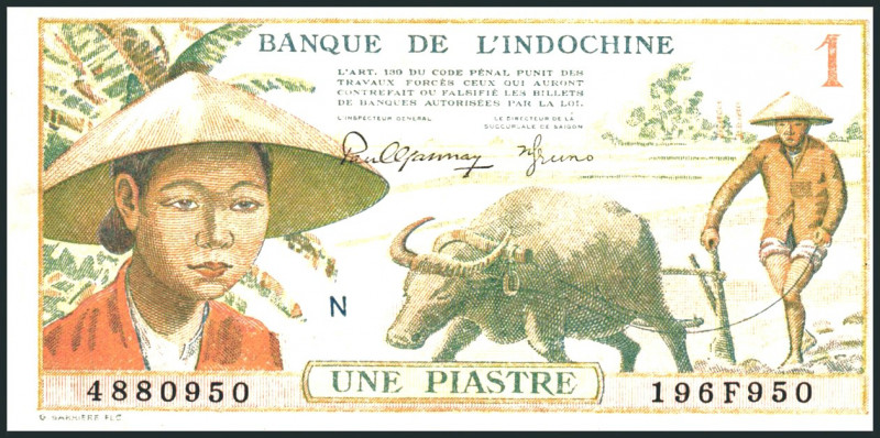 FRANZÖSISCH INDOCHINA. 
1 Piastre o.J. (1949). Pick&nbsp; 74. . 

IV