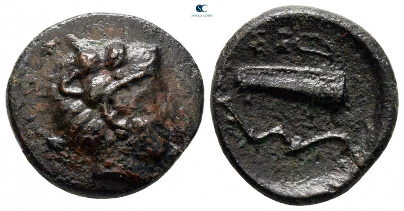 Sicily. Selinus circa 415-409 BC. 
Hemilitron Æ

18 mm, 3,28 g



very fi...