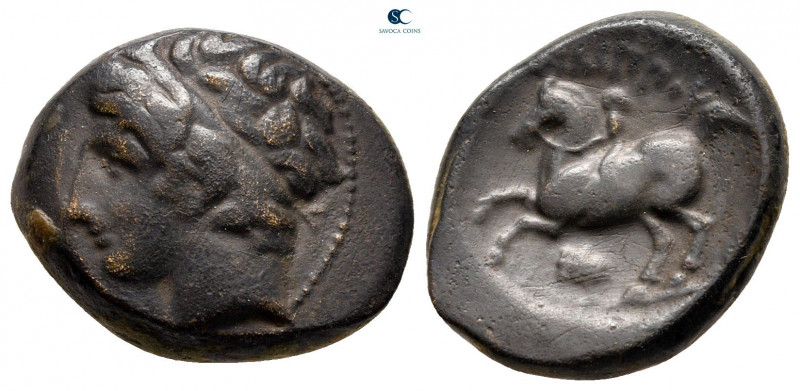 Kings of Macedon. Uncertain mint. Philip II of Macedon 359-336 BC. 
Bronze Æ
...