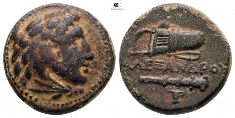 Kings of Macedon. Uncertain mint. Alexander III "the Great" 336-323 BC. 
Bronze...