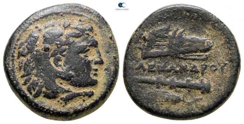 Kings of Macedon. Uncertain mint. Alexander III "the Great" 336-323 BC. 
Bronze...