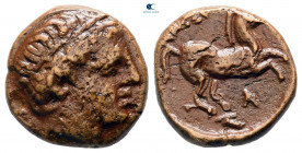 Kings of Macedon. Uncertain mint. Alexander III "the Great" 336-323 BC. Half Unit Æ