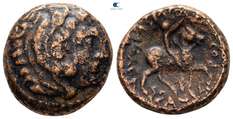 Kings of Macedon. Uncertain mint. Kassander 306-297 BC. 
Bronze Æ

18 mm, 5,8...