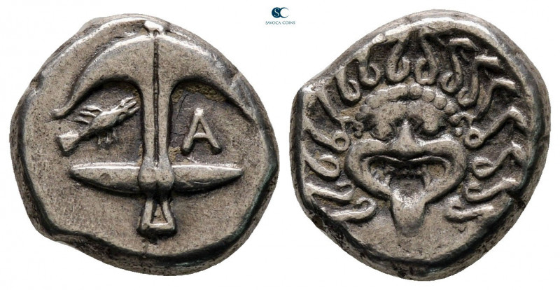 Thrace. Apollonia Pontica circa 480-450 BC. 
Drachm AR

14 mm, 3,26 g



...