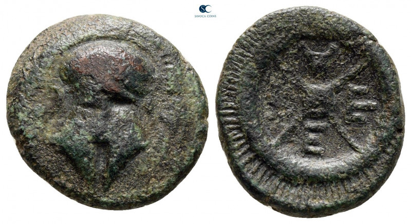 Thrace. Mesembria circa 400-300 BC. 
Bronze Æ

17 mm, 3,05 g



nearly ve...