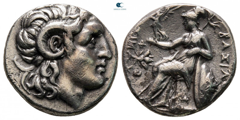 Kings of Thrace. Ephesos. Macedonian. Lysimachos 305-281 BC. 
Drachm AR

17 m...