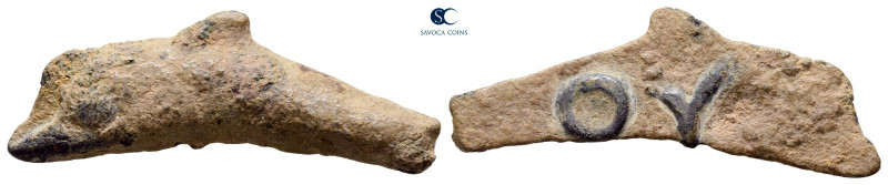 Scythia. Olbia circa 437-410 BC. 
Cast dolphin Æ

29 mm, 1,84 g



very f...