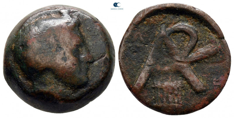 Arkadia. Arkadian League circa 340-275 BC. 
Bronze Æ

18 mm, 6,87 g



fi...