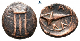 Cimmerian Bosporos. Pantikapaion circa 109-105 BC. Bronze Æ