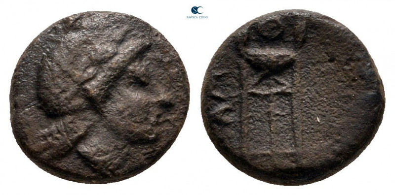 Mysia. Gambrion circa 300-100 BC. 
Bronze Æ

10 mm, 1,17 g



nearly very...