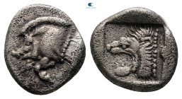 Mysia. Kyzikos circa 480-450 BC. Diobol AR