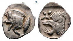 Mysia. Kyzikos circa 480-450 BC. Hemiobol AR