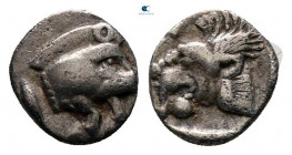 Mysia. Kyzikos circa 480-450 BC. Tetartemorion AR