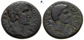 Macedon. Thessalonica. Augustus with Tiberius 27 BC-AD 14. Bronze Æ