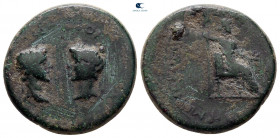 Mysia. Pergamon. Augustus with Tiberius 27 BC-AD 14. Bronze Æ