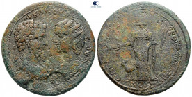 Caria. Stratonikeia. Septimius Severus - Julia Domna AD 193-211. Bronze Æ
