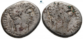 Seleucis and Pieria. Antioch. Nero with Divus Claudius AD 54-68. Tetradrachm AR