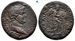 Judaea. Herodians. Agrippa II with Titus AD 50-100. Bronze Æ