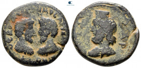 Judaea. Aelia Capitolina (Jerusalem). Marcus Aurelius and Lucius Verus AD 165-166. Bronze Æ