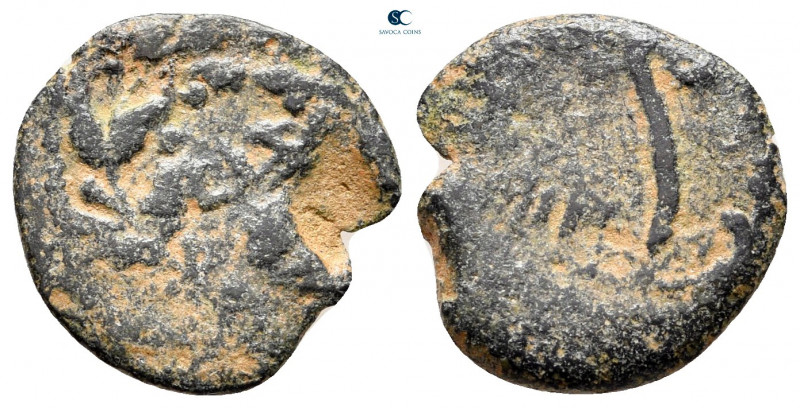 Judaea. Jerusalem. Procurators. Pontius Pilate AD 26-36. 
Prutah Æ

15 mm, 1,...