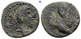 Mesopotamia. Edessa. Septimius Severus with Abgar VIII AD 193-211. Bronze Æ