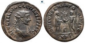 Diocletian AD 284-305. Antioch. Radiatus Æ