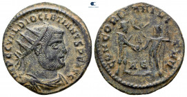 Diocletian AD 284-305. Heraclea. Radiatus Æ